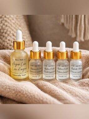 Naturally Vain Pack of Face & Eye Serum & Hair Oil
